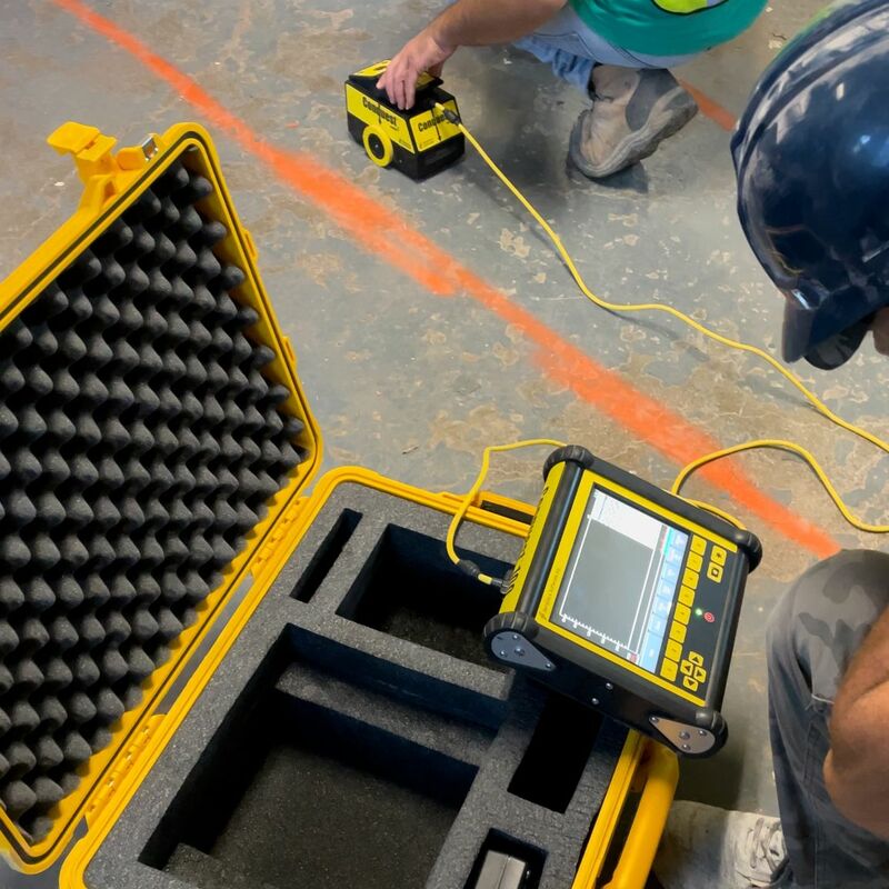 Scan , cut and choring the concrete 